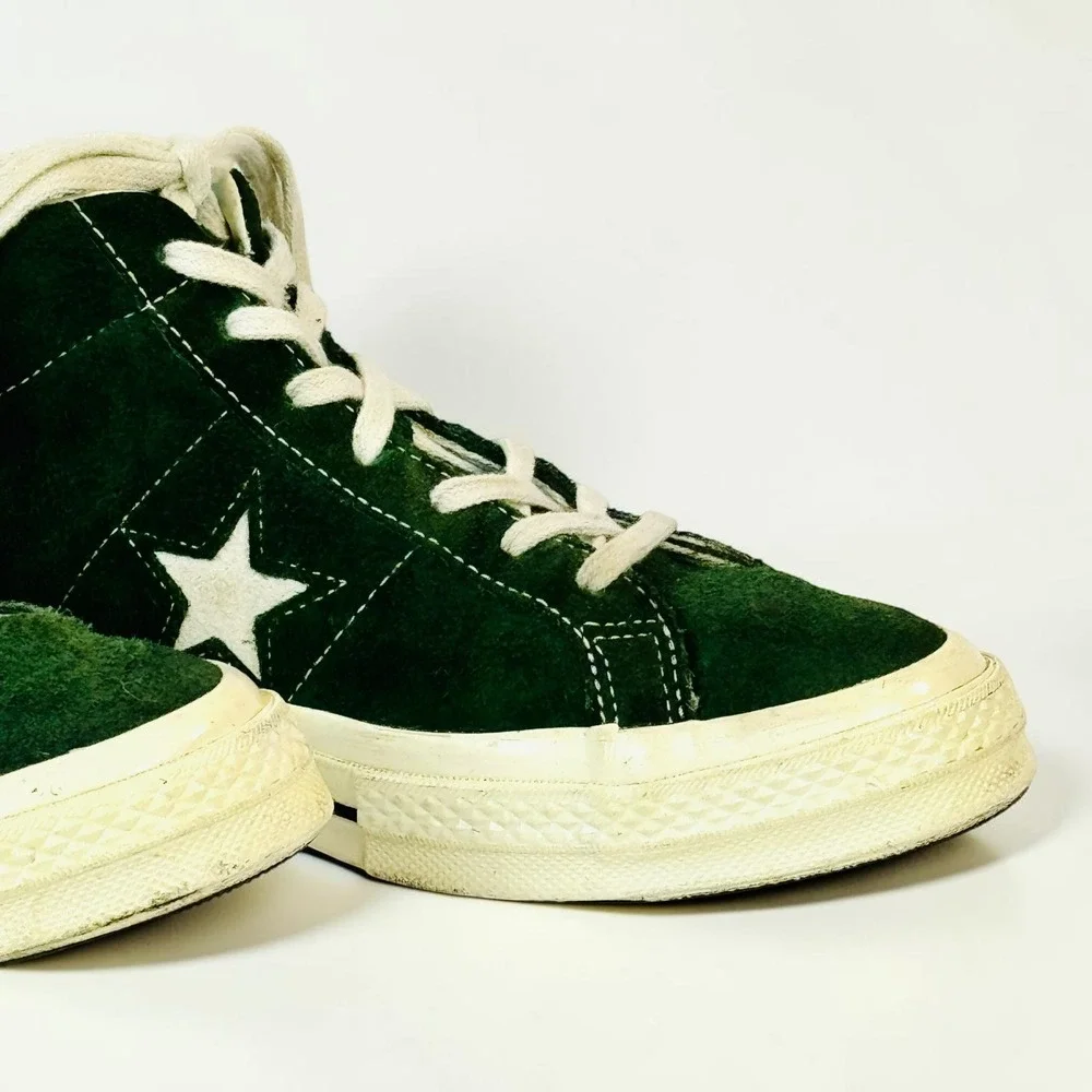 Converse One Star Mid Shadow Fir Green Suede Sneakers Men's 9.5 157700C